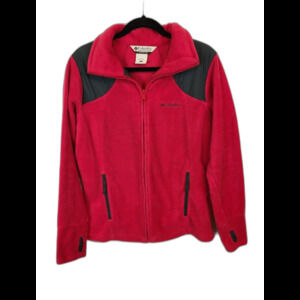 Columbia Jacket Women’s Pink Size Large Interchange Fleece Full Zip Ski Coat